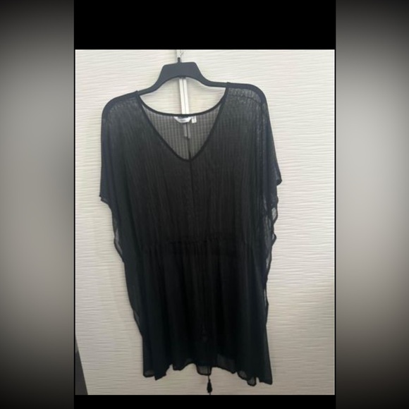 Black Lace Cover Up by La Vie en Rose Aqua - Picture 1 of 2